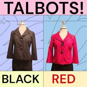Talbots 3-Piece Petite Suit, Two Jackets & One Pair of Pants, Made in Italy
